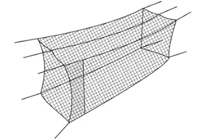 Cimarron Sports Heavy-Duty Extra-Strength Twisted Rubber Baseball/Softball Training Batting Cage Net, 30 x 12 x 10 Feet