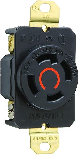 Legrand Pass Seymour L1430rccv3 Industrial Strength Nema L14 30r Turnlok Single Receptacle 30a 125 250 Volt Ip20 Suitability 4 Wire Electrical Outlets Amazon Com