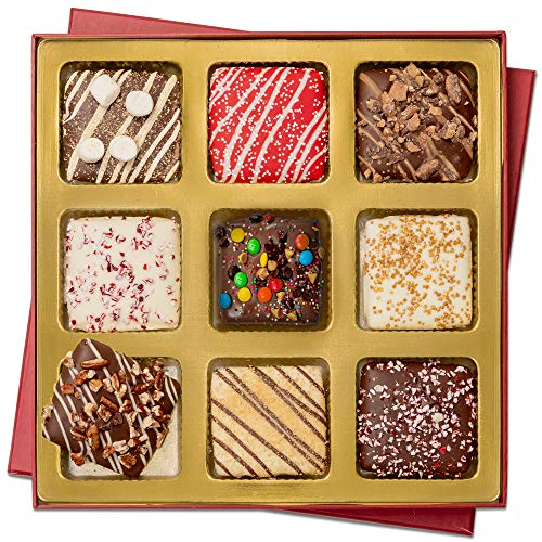 Chocolate Cookie Gifts Basket, Gourmet Chocolate Covered Grahams in Beautiful Box, 9 Count – BONNIE AND POP
