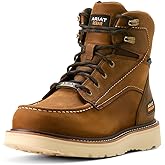ARIAT mens Rebar Wedge Moc Toe 6" Waterproof Work Boot