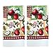 Lobyn Value Packs - 5 Piece Country Kitchen Towel Set: Features Red Apples on a Patchwork Quilt, 2 Decorative Dish Towels, 1 Oven Mitt, and 2 Quilted Potholders