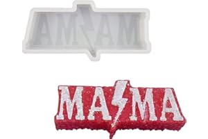 Flythww Lightning Mama Freshie Mold, Oven Safe Silicone Car Freshie Molds, Small Silicone Molds for Car freshie Starter, Freshies Supplies for Baking Aroma Beads, Soap, Resin, DIY Gifts, Home Decor