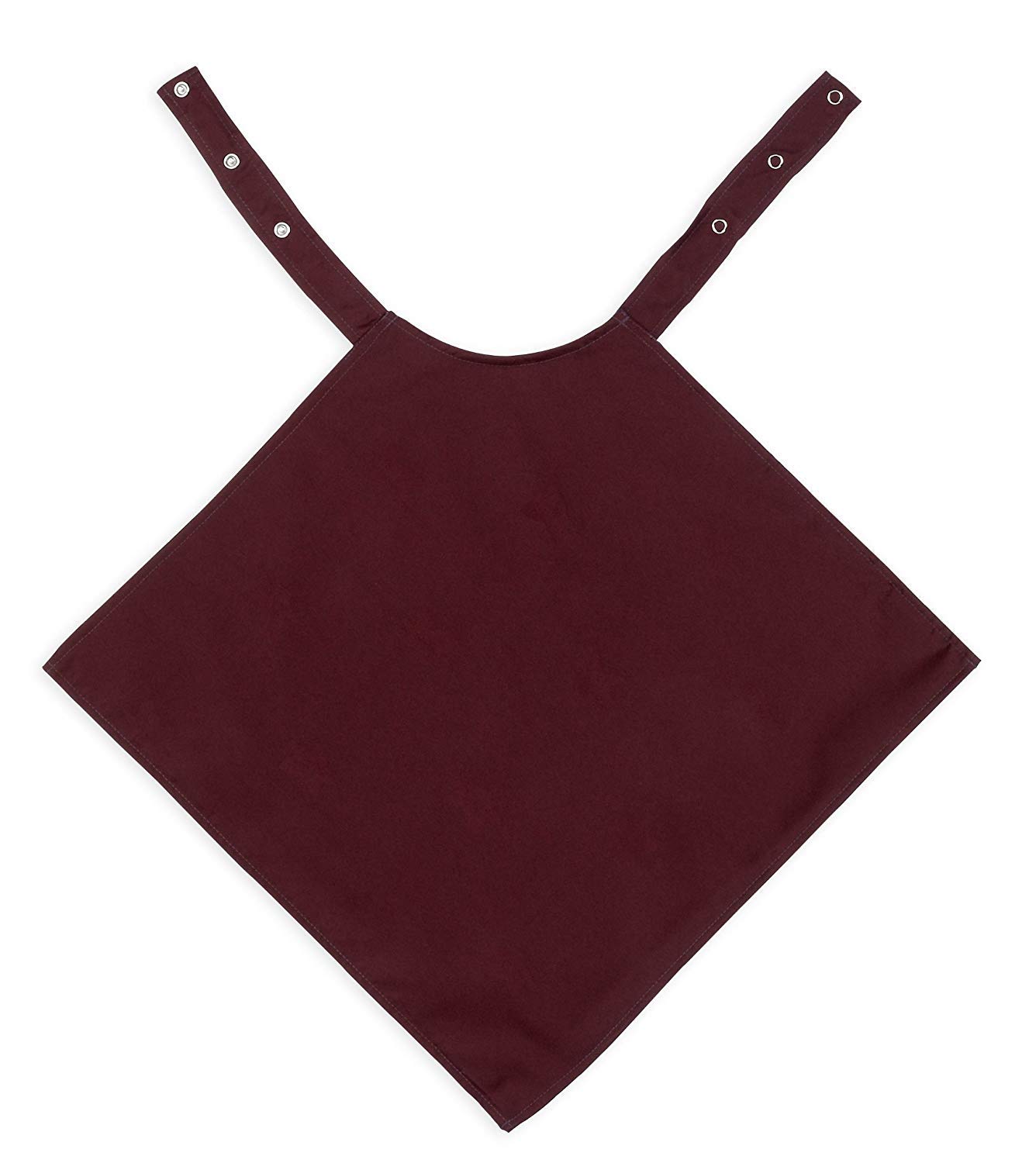 MIP Napkin Style Dignified Adult Clothing Protector, 45x45cm, Maroon