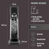 Mysoda Woody Sparkling Water Maker 1L Bottle Renewable Wood Composite Black view 4