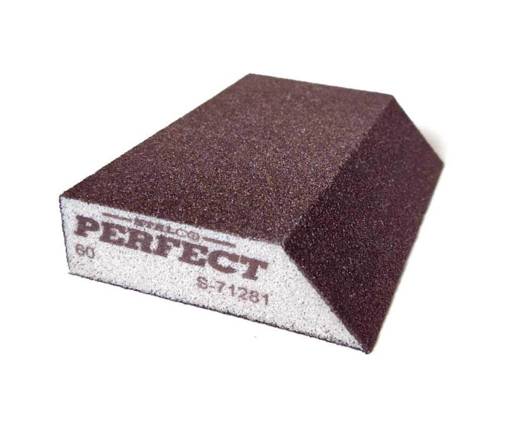 60 GRIT Angled Abrasive Grinding Sponge Sanding Blocks Pad Sandpaper Polishing STALCO