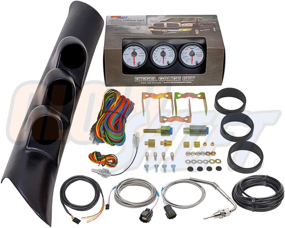 GlowShift Diesel Gauge Package for 19982002 Dodge Ram