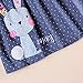 Novatx Rabbit Sleeveless Summer Style Dress for Baby Girls H6295 Blue (2/3y)