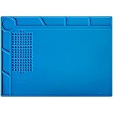 Kaisi S-130 Insulation Silicone Soldering Mat Repair Mat, Heat Resistant Silicone Work Mats 932°F with Scale Ruler and Screw 