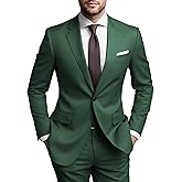 SHUZHXLZANGY Mens Suits Regular Fit 2 Piece Suit for Men Wedding Prom Business Formal Suit