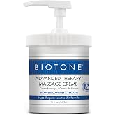 BIOTONE Advanced Therapy Massage Creme, Hypoallergenic and Fragrance-Free, Ideal Glide and Workability, Less Reapplications, Non-Greasy Finish
