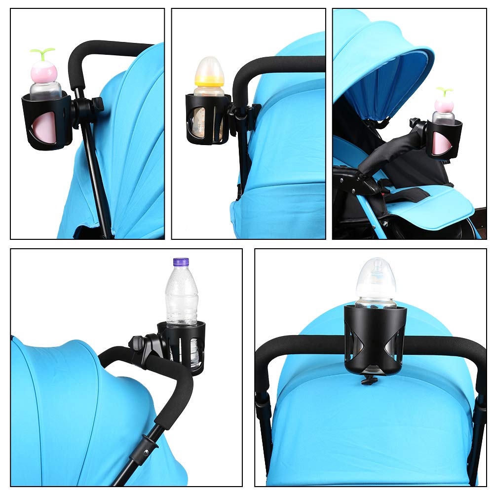 Accmor Universal Walker Cup Holder, Wheelchair Cup Holder, Rollator Cup Holder, 360° Rotatable Bottle Holder for Wheelchair, Walker, Rollator, Mobility Scooter