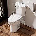 17.9 Inch ADA Two-Piece Toilet for Bathroom, Los Flexi Elongated Bowl & Comfort Height Toilet, Powerful Siphon Jet Flush 1.28 GPF, Tall Toilet With Convenience, Standard 12" Rough-In & S-Trap