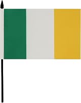 AZ FLAG Ireland Table Flag 5'' x 8'' Polyester Desk Flag with Pole view 2