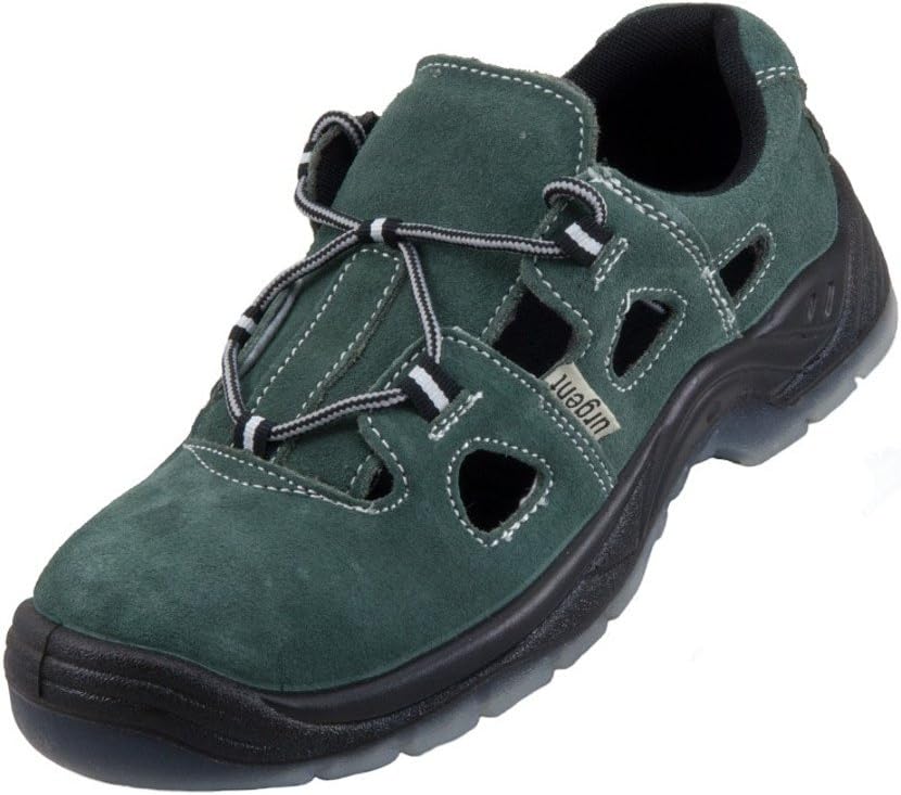 UrgentLeightweight Suede Leather Men 's Sandal Safety Work Shoe with Steel Toe Cap 305 S1