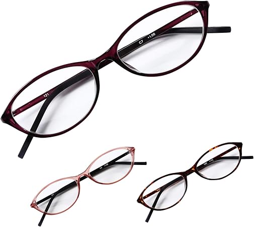 Amazon Prepiar 老眼鏡 ブルーライトカット リーディンググラス おしゃれ 上品な印象のフォックス パープル 1 5 Prepiar 老眼鏡