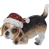 Beagle with Santa Hat Christmas Ornament, Holiday Dog Lovers Collection by Christmas Market Ornaments