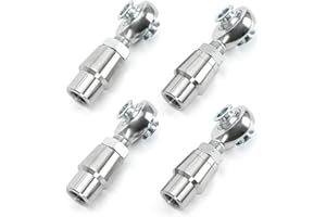 FQRANBO 5/8” Heim Joints Rod End Kit, 0.625” Chromoly Panhard kit Right and Left Hand Thread with Tube Adapter and Jam Nut for Steering Kit, Suspension, Traction Bars (2 Pair)