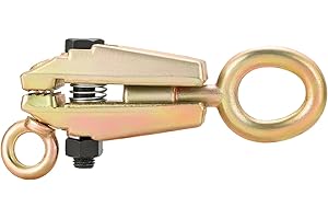 MYFULLY 5 Ton 2-Way Auto Body Repair Pull Clamp Heavy-Duty Self-Tightening Frame & Sheet Metal Repair Tool with Anti-Rust Grips Collision Repair Clamp for Top & Straight Pulling