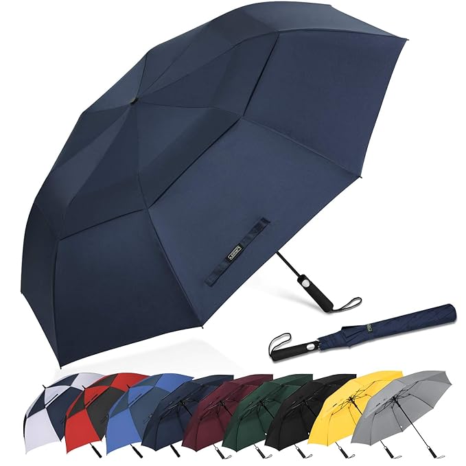 G4Free 62inch Portable Golf Umbrella Automatic Open Large Oversize