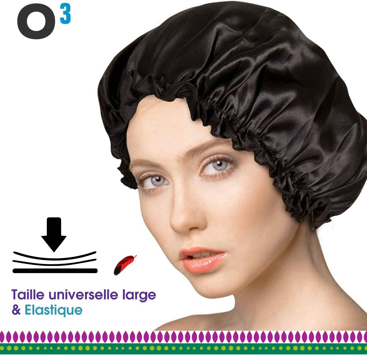 Bonnet satin cheveux crépus Outlet