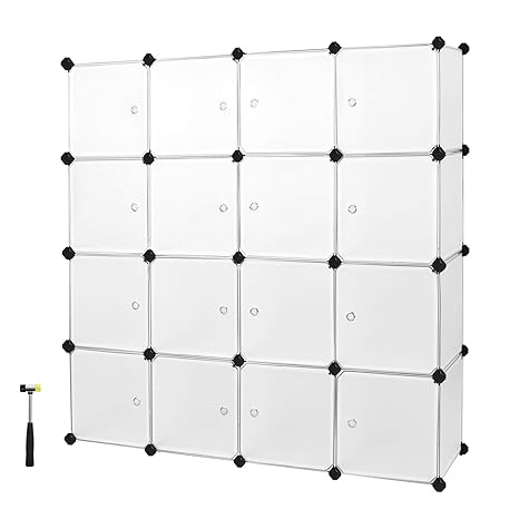 Songmics Interlocking Storage Cube Organiser Shelf Shoe Rack