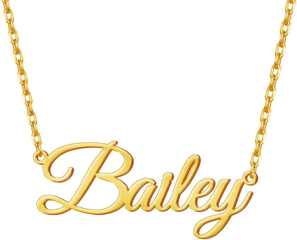 MeMoSheName Necklace Personalized, Custom Made Nameplate Necklace Dainty Sterling Silver Gift for Mother Girlfriend