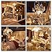CuteBee Dollhouse Miniature with Furniture, DIY Wooden Dollhouse Kit Plus Music Movement, 1:24 Scale Creative Room Idea.