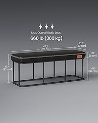 VASAGLE EKHO Collection - Bench for Entryway