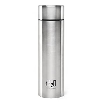 Cello H2O Stainless Steel Water Bottle, 1 Litre, Silver