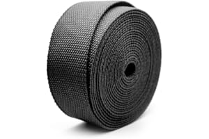 CRAFTMEMORE 1.5 Inches Heavy Cotton Webbing - Plain Weave Straps for Arts and Crafts, Luxury Bag Strap High Density Webbing (5 Yards, Black)