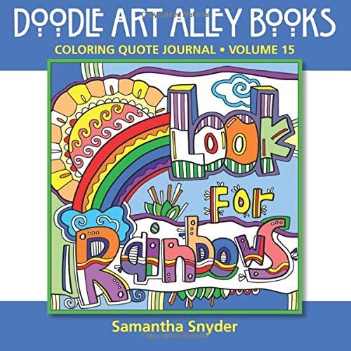 Look for Rainbows: Coloring Quote Journal (Doodle Art Alley Books)