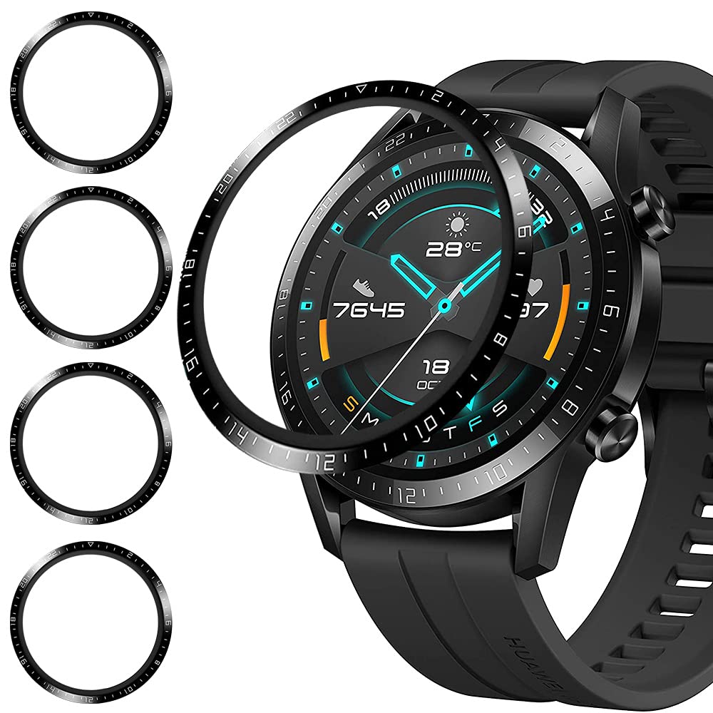 [4 Pack] Akancy Screen Protector Compatible with Huawei Watch GT 46mm Scale, Scratch-Resistant, Bubble , Sensitive Touch, Easy Application, Frosted Film, Full Coverage(without Glass)