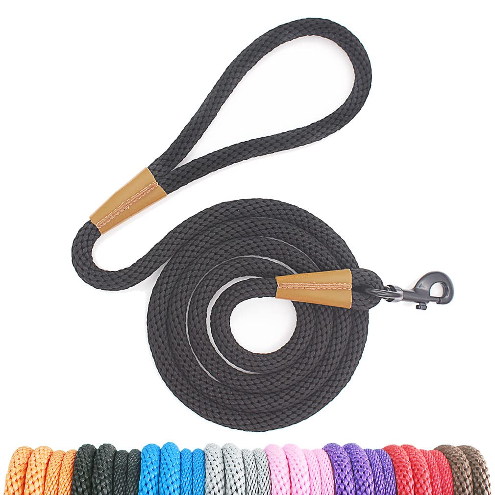 lynxking Dog Leash Slip Rope Lead Leash Strong Heavy Duty Braided Rope No Pull Training Lead Leashes for Medium Large and Small Dogs