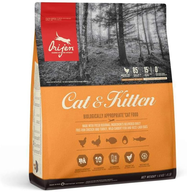 Orijen Cat & Kitten Comida para gato y gatito 1.8 Kg 1 Saco