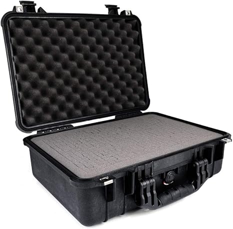 Peli 1500 - Maletín protector acolchado, color negro: Amazon.es: Electrónica