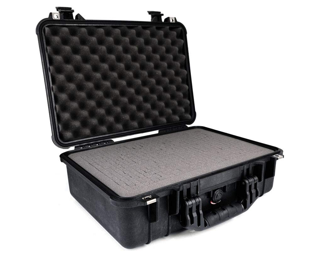 PELI 1500 Watertight Protective Case, IP67 Rated, 40L Capacity, Made in Germany, With Customisable Foam Inlay, Black — image 1