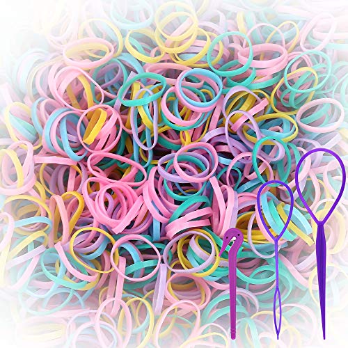 2000 PCS Kids Colorful Rubber Bands for Hair