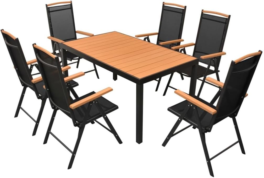 Festnight Sitzgruppe Essgruppe Sitzgarnitur Gartengarnitur WPC günstig