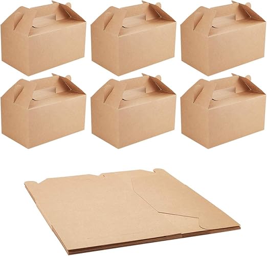 NBEADS Caja de Papel Kraft, 10 Unidades Caja de Cartón de Papel de Pastel de Caramelo