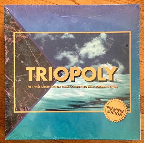 Triopoly Premier Edition Board Game - Three Dimensional Game of Buying and Building Cities