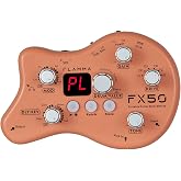 FLAMMA FX50 Practice Guitar Pedal Multi Effects Pedal Mini Portable with 40 Drum Rhythms15 Effects 32 Patches Tuner Function Support Both Corded and Battery Powered