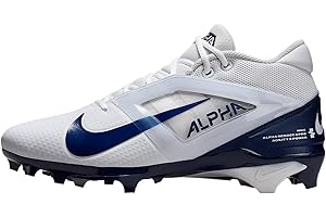 Nike Alpha Menace 4 Elite Football Cleats (FD7036-600, University Red/Team Red/Black/White)