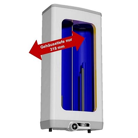 30 50 80 100 120 L Liter elektrischer Warmwasserspeicher Boiler 2 kW 230 Volt verschleißfreier Keramikheizstab - 2-Kammer-Sys