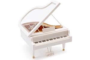 JJYHEHOT Piano Music Box, Wind Up Musical Boxes, Classical Music Box for Girls Birthday Gift or Desk Decoration Ornament