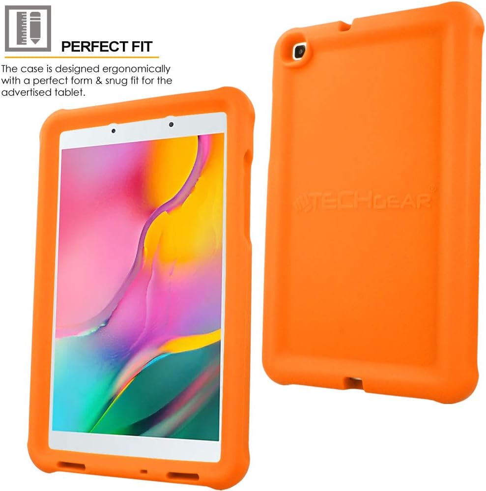 TECHGEAR Bumper Case fits New Samsung Galaxy Tab A 8.0" 2019 (SM-T290 / SM-T295) Rugged Shockproof Soft Silicone Protective Easy Grip Anti-Slip Case with Screen Film - Image 5