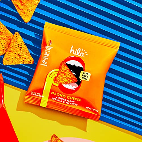 HILO LIFE LOW CARB KETO FRIENDLY TORTILLA CHIP SNACK BAGS, VARIETY PACK, 1 OUNCE (PACK OF 12)