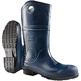 DUNLOP Durapro Steel Toe - Work boots for Men & Women - Waterproof Safety boots with Tall Shaft - Chemical and Slip Resistant - Made from PVC - Dark Blue - Size 3-16