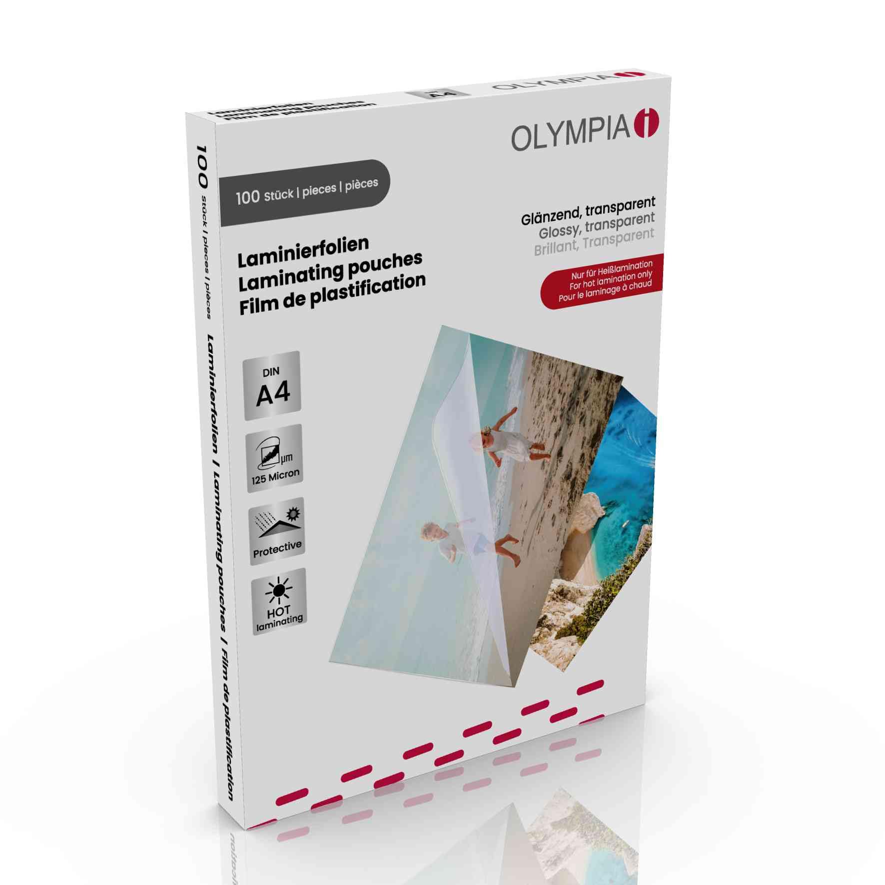 Olympia 9178 Laminating Pouches DIN A4 125 Micron