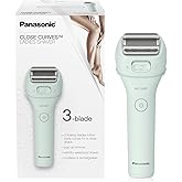 Panasonic Electric Bikini Trimmer, Women's Waterproof, Full-Body Cordless Electric Razors for Women with Bikini Attachments, 3 Hypoallergenic Blades, for Travel, Shower and Everyday Use - ES-AWL6AG