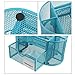 Annstory Home Office Desk Organizer with 9 Compartments + Drawer Mesh Tray for Pen, Great Adult Kids Gift,Blue